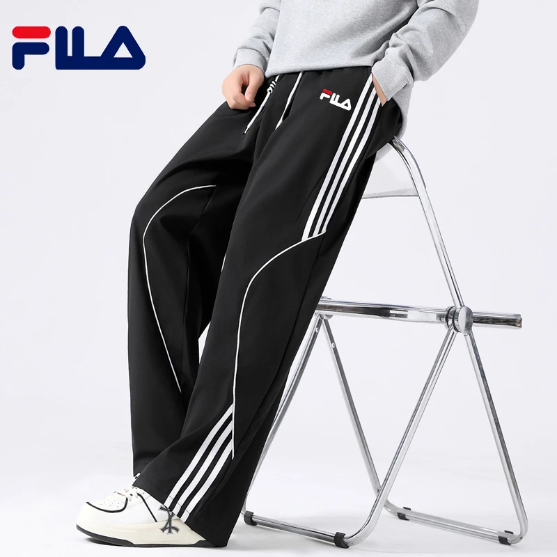 一折专区丨三条杠2025秋冬男款宽松学生直筒裤子男运动高街裤