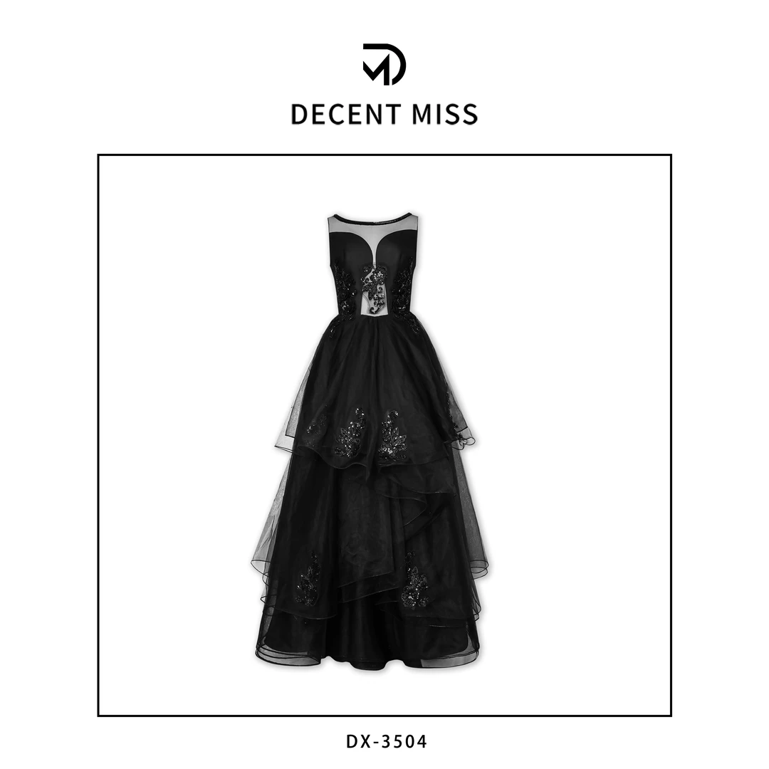 【原创设计】DECENT MISS 定制重工连衣裙DX-3504