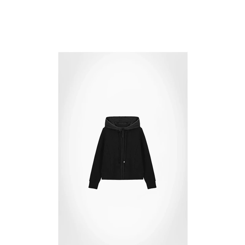 25孤品40%230针梭拼接连帽拉链休闲卫衣ACYH2F-999