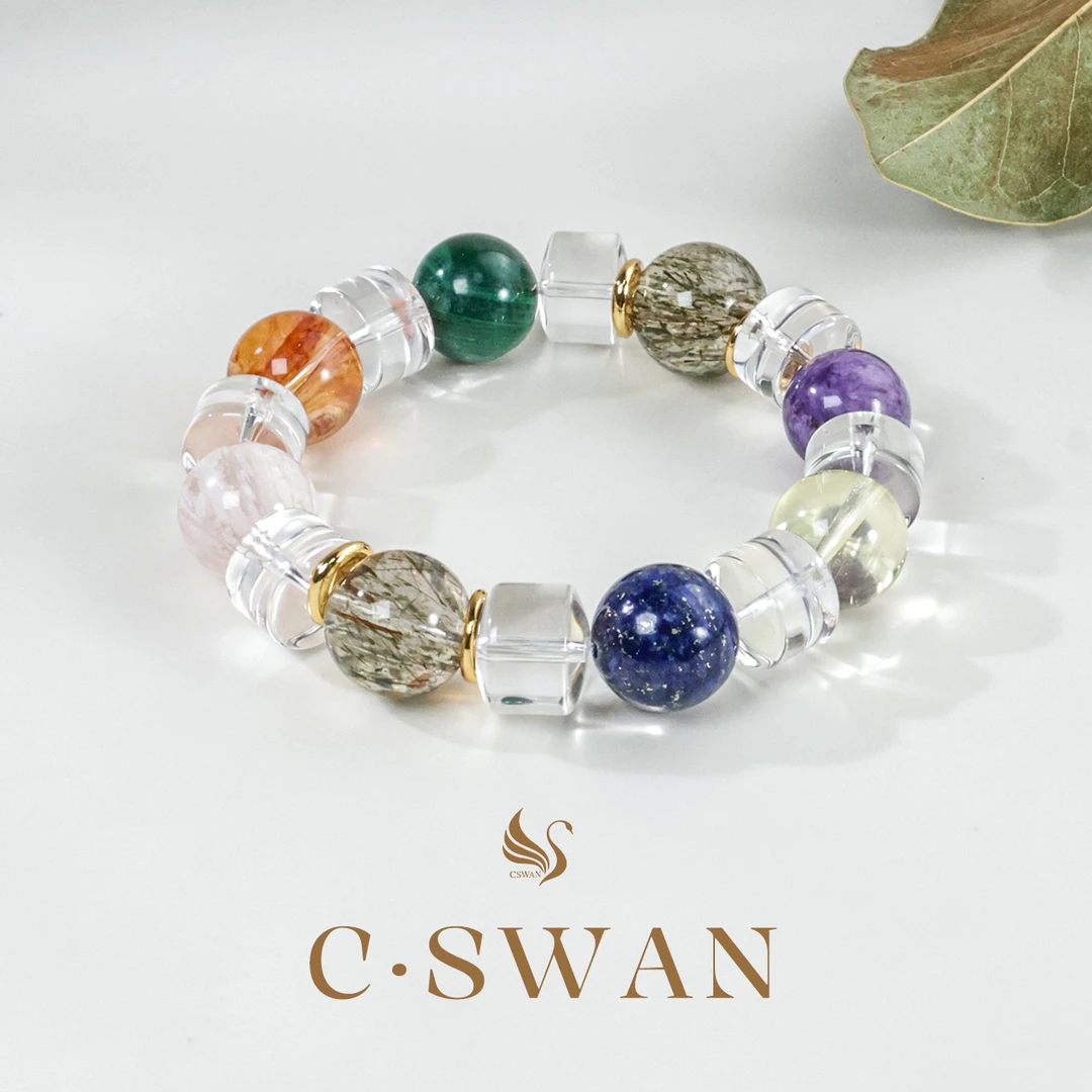 【翩鸿】天然水晶多宝缤纷派对手串多样性发一 编号-PH1114