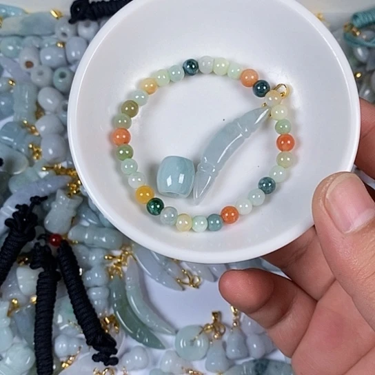翡翠未镶嵌颈饰天然翡翠拍一发3
