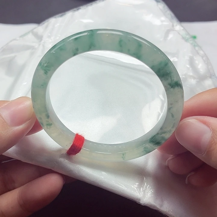 翡翠未镶嵌手镯天然缅甸A货翡翠（49.8）