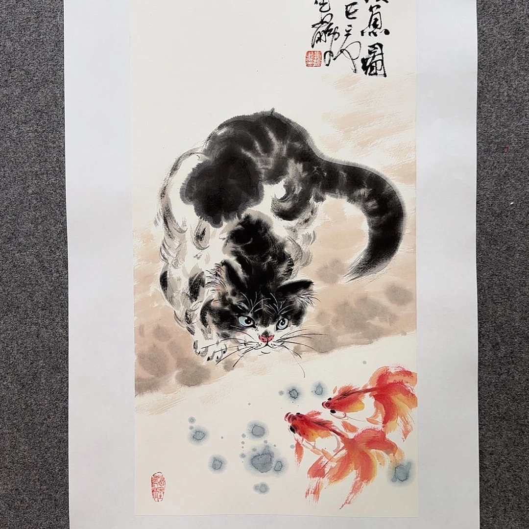 国画娄鹏老师手绘作品一物一拍