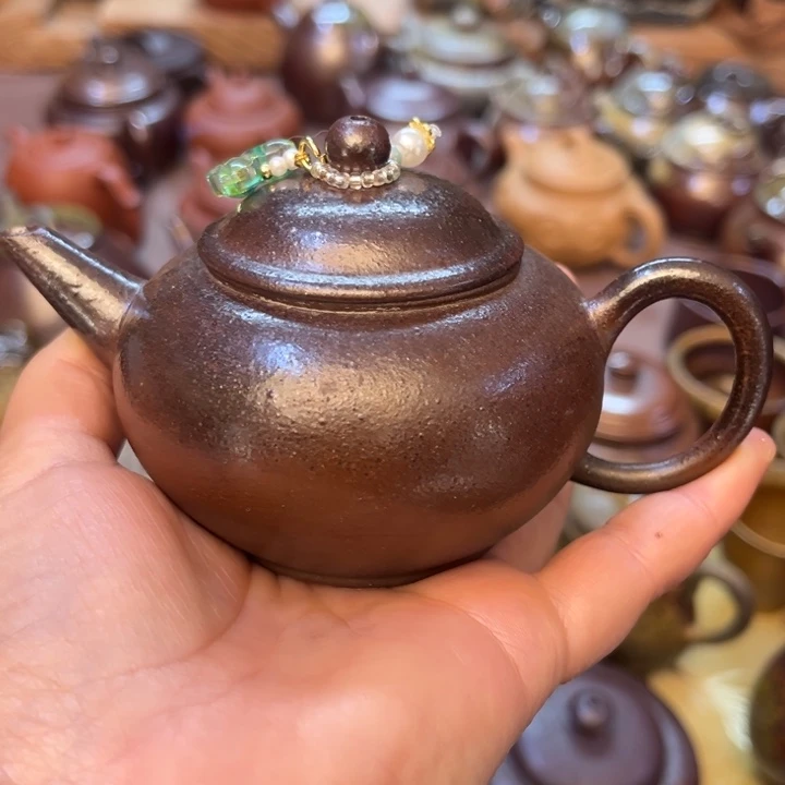 茶壶紫砂宜兴紫砂原矿泥料水上漂150