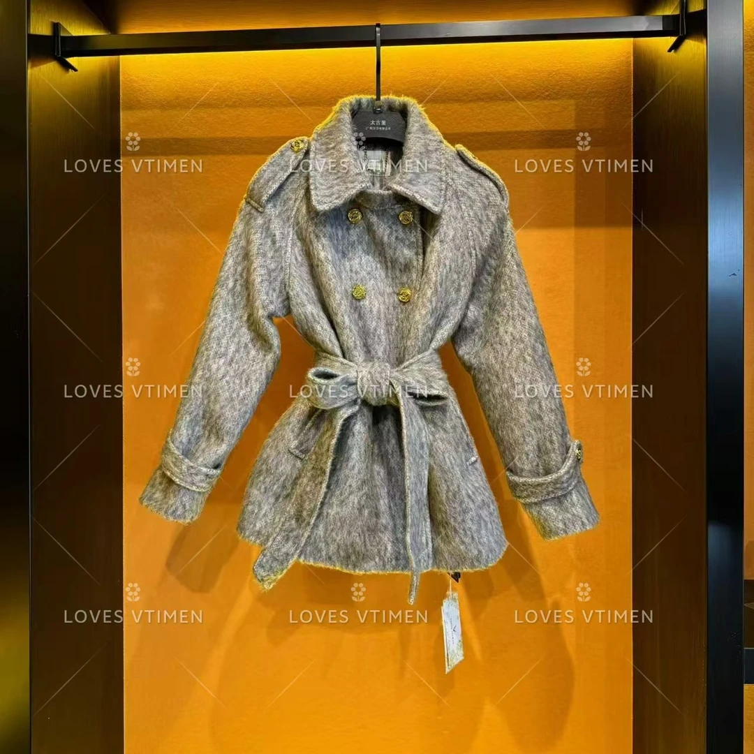 【小鬼专属】羽绒白鸭绒冬季设计师轻奢气质收腰羽绒服LOVES-A1332