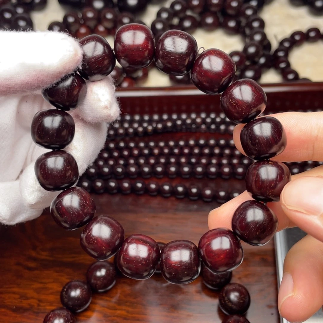 檀香紫檀（小叶紫檀）1314紫红老料金星