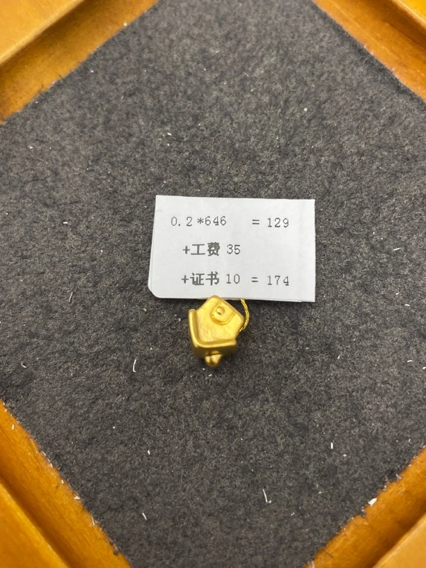 F15020足金999小房房【水贝黄金】