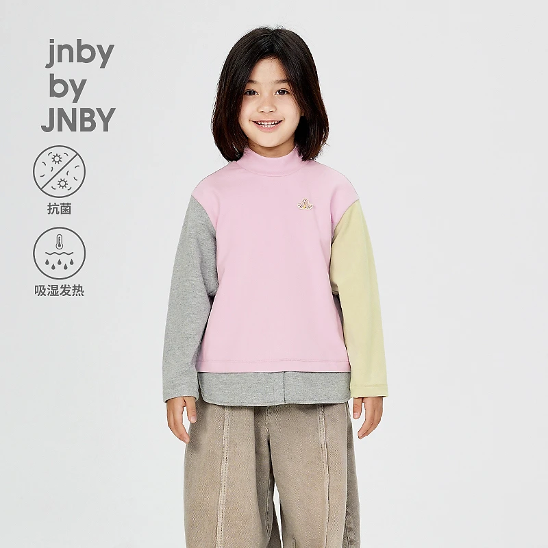 新款江南布衣童装半高领长袖T恤24冬男女童1O0112500