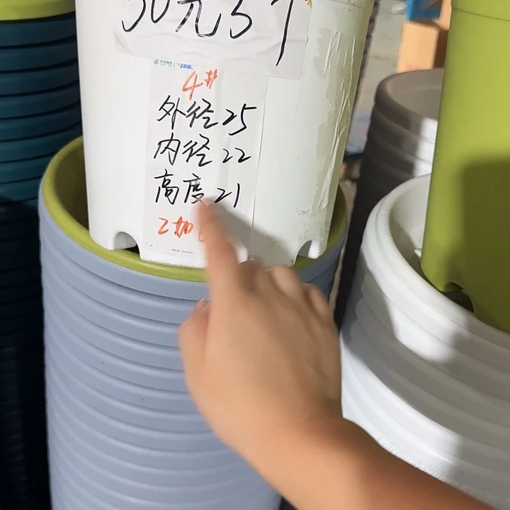 白色4号口径25高21无托5个