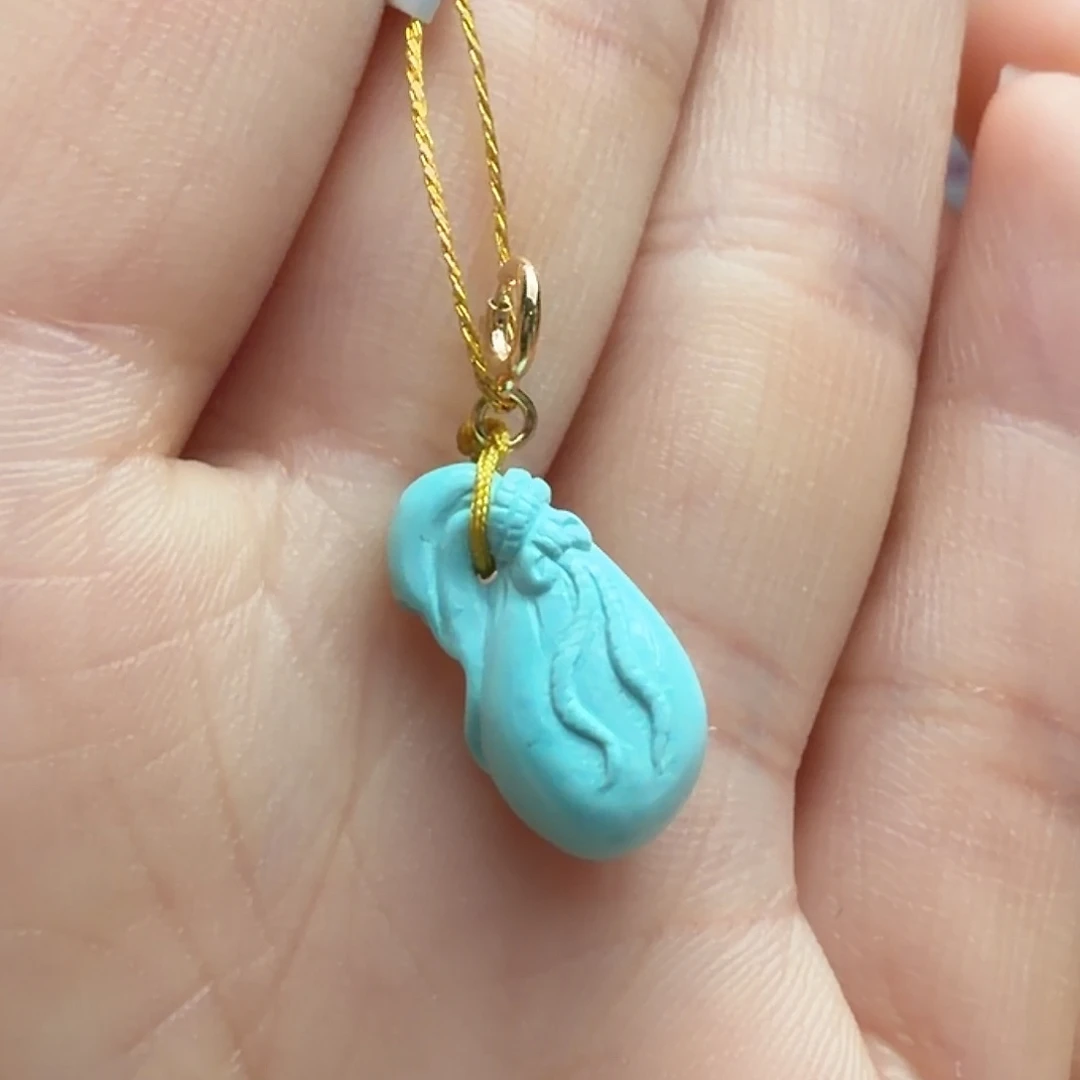 绿松石未镶嵌颈饰