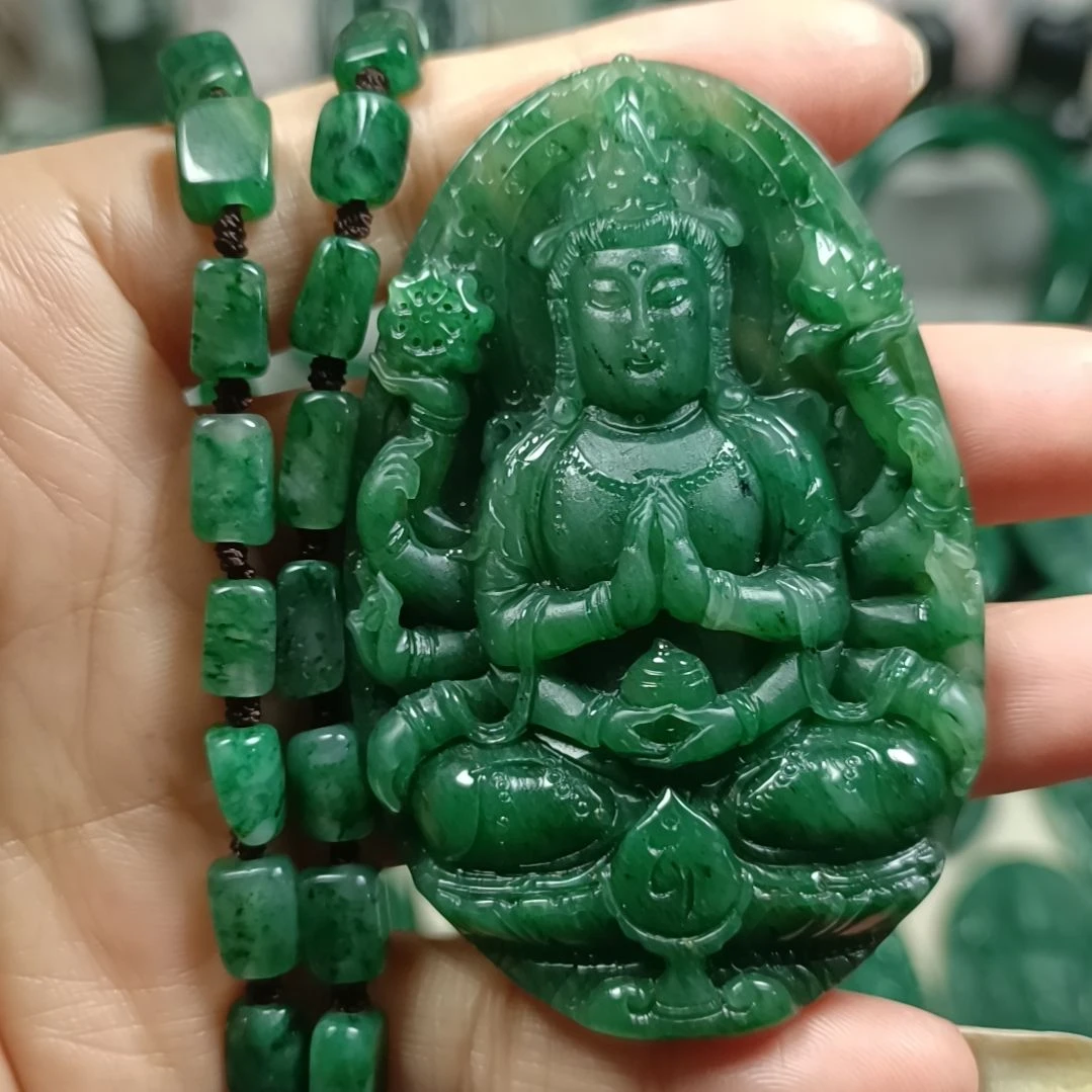 独山玉未镶嵌千手观音