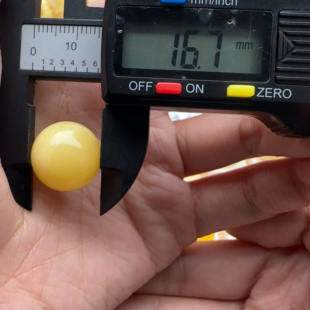 ¯***¯蜜蜡未镶嵌裸石蜜蜡圆珠