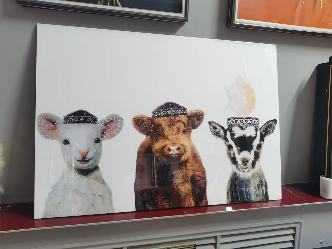 可爱动物餐厅挂画