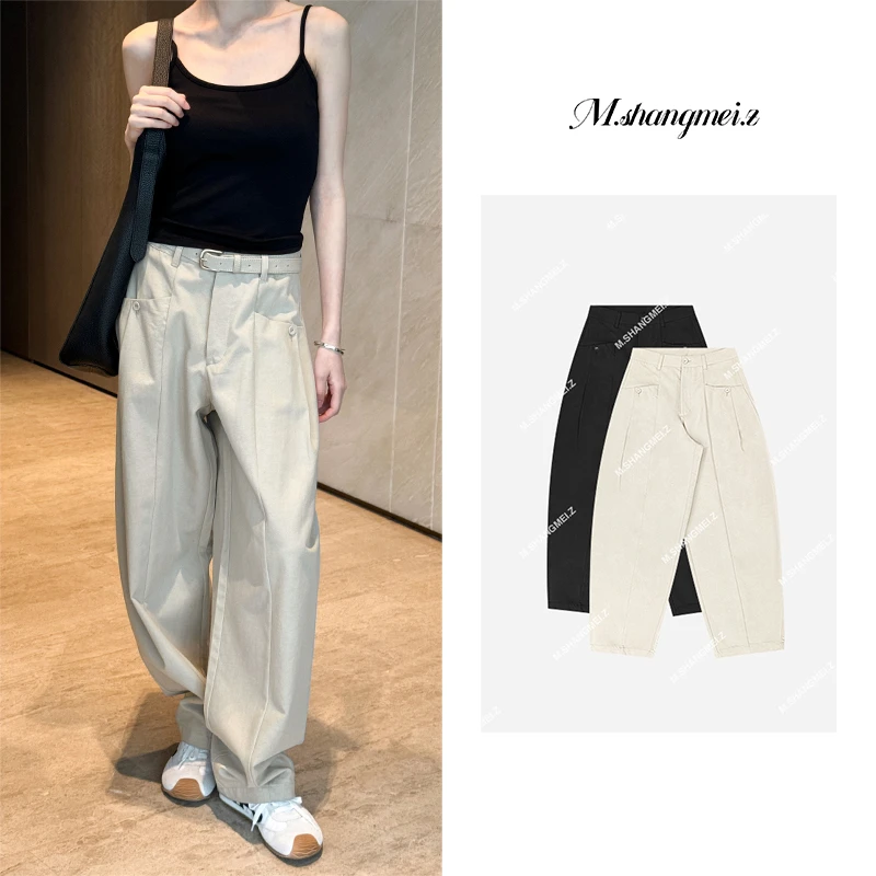 M.SHANGMEI.Z/沐熙【视觉魔术】美大哥百搭时尚简约休闲西裤X121223