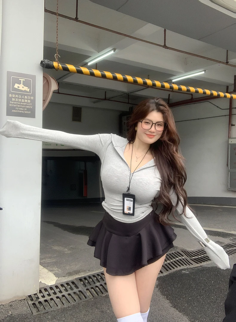 微胖mm韩系连帽长袖T恤女装休闲百搭春季新款修身打底衫夏衣