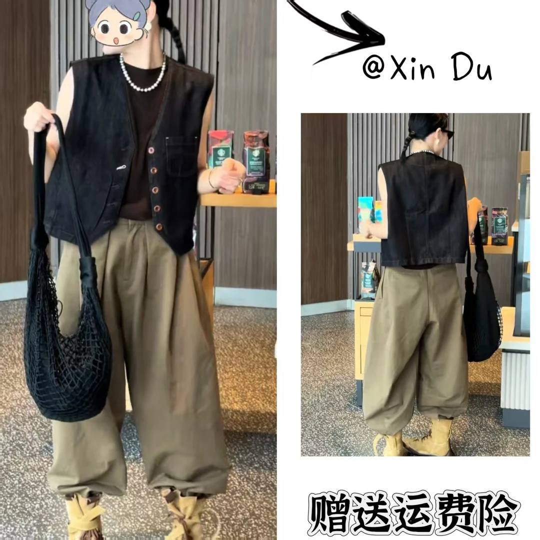 2025秋季新款时尚显瘦气质女士网红洋气两件套百搭款D22195