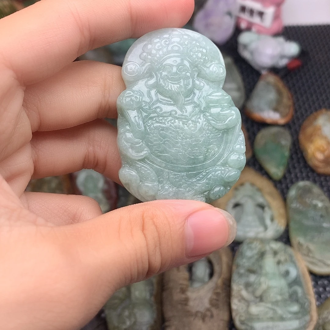 翡翠未镶嵌颈饰003