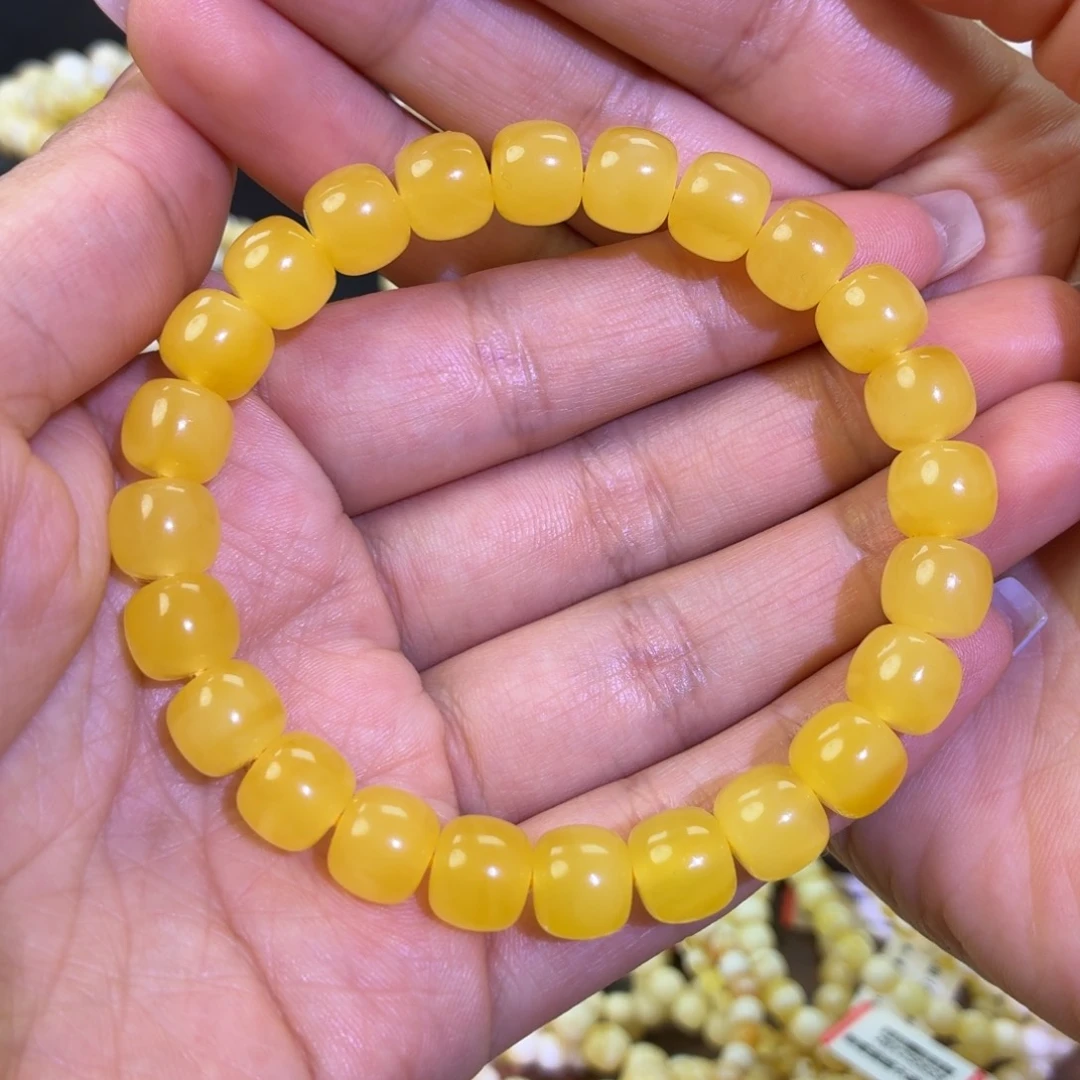 手链蜜蜡未镶嵌鸡油黄9.3