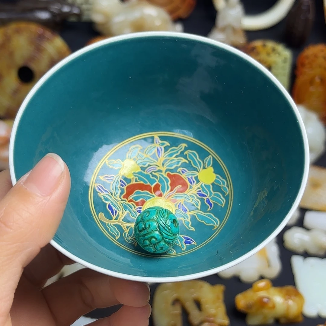 梁***瓷片精美摆件摆件