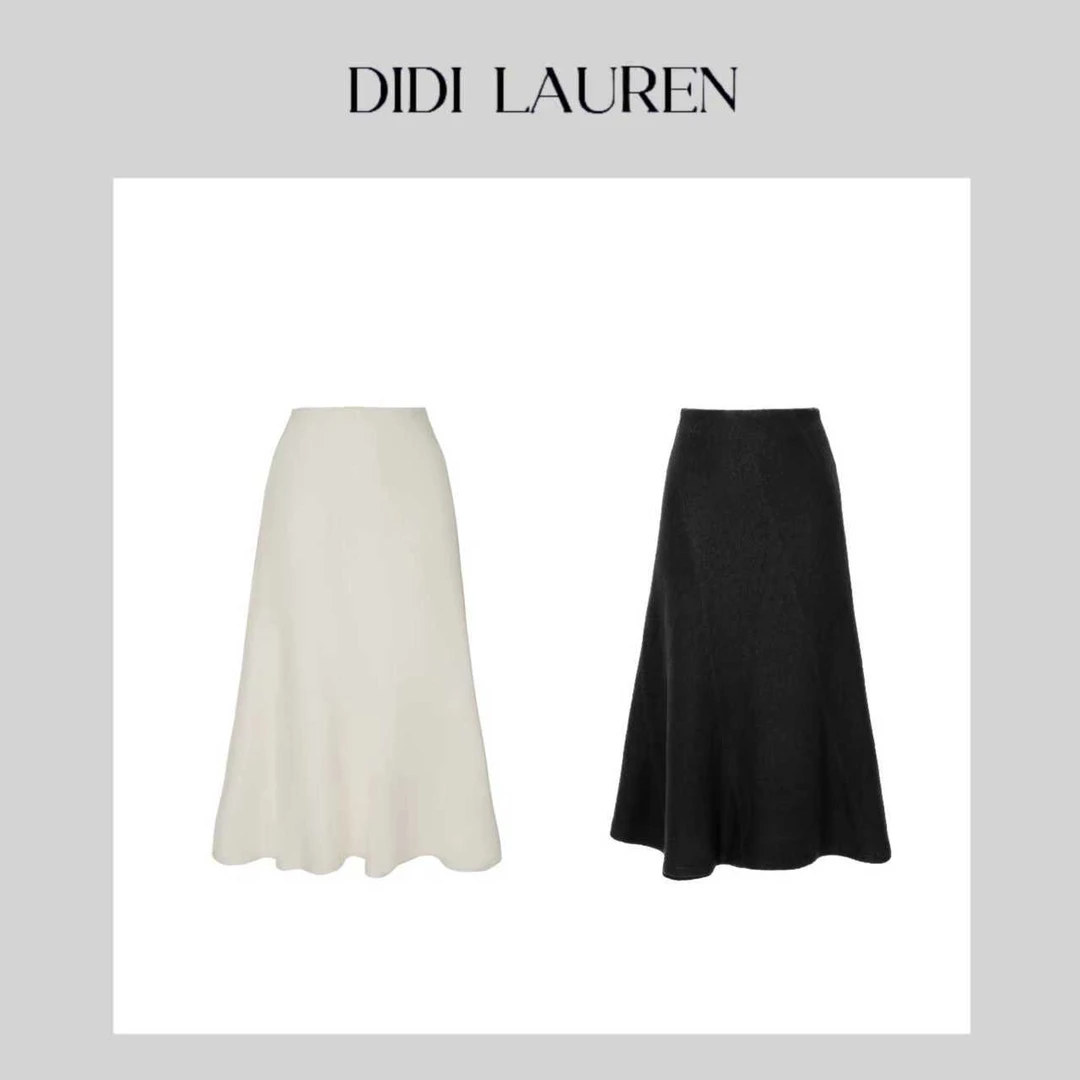 DIDI LAUREN“鸢尾”优雅气质经典百搭羊毛针织半身裙