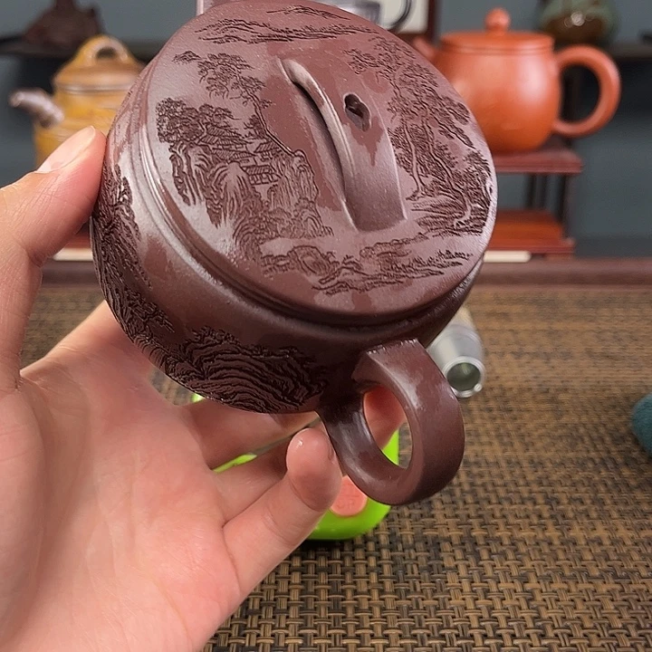 歌***木宜兴原矿手工紫砂壶