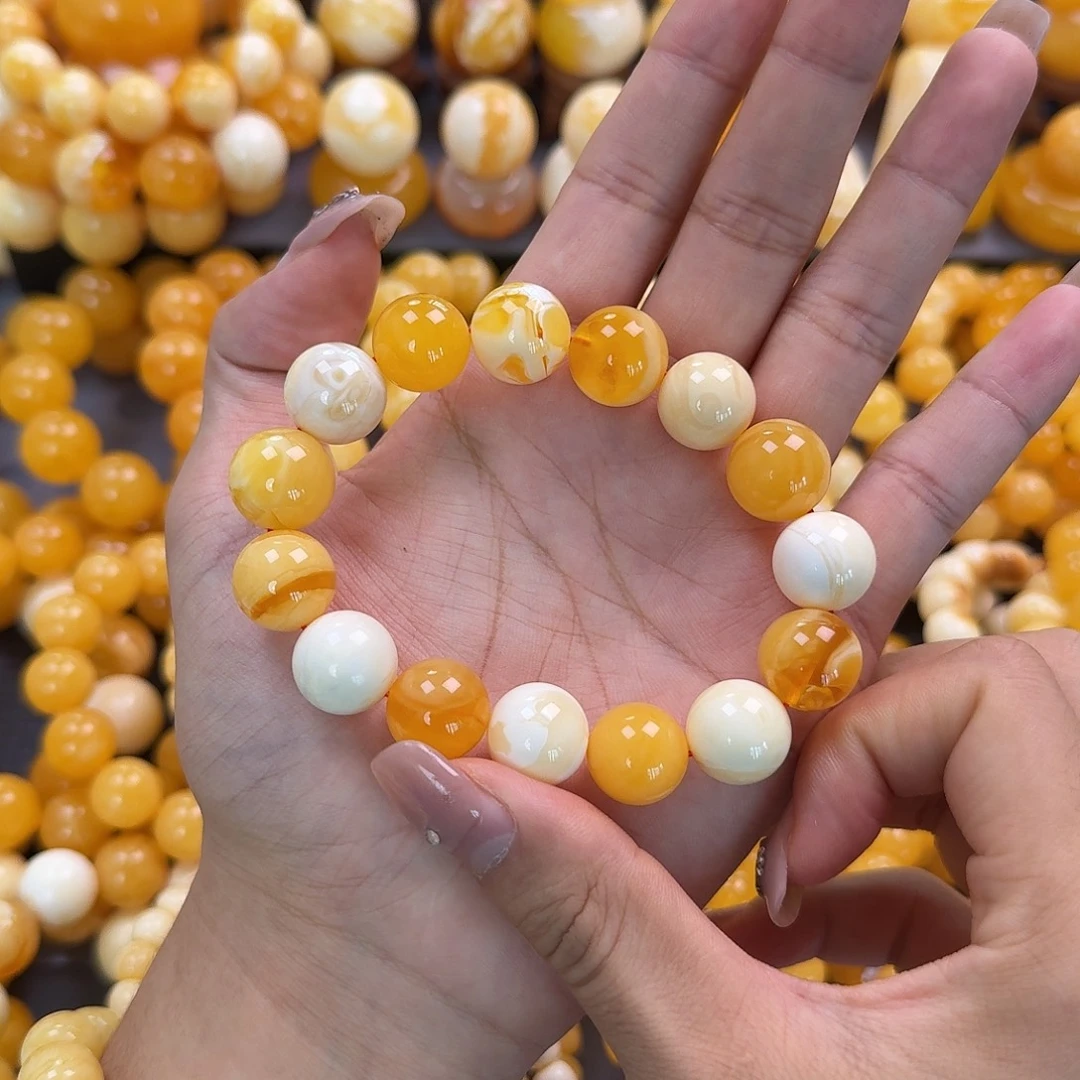 蜜蜡未镶嵌珠宝奇石15mm