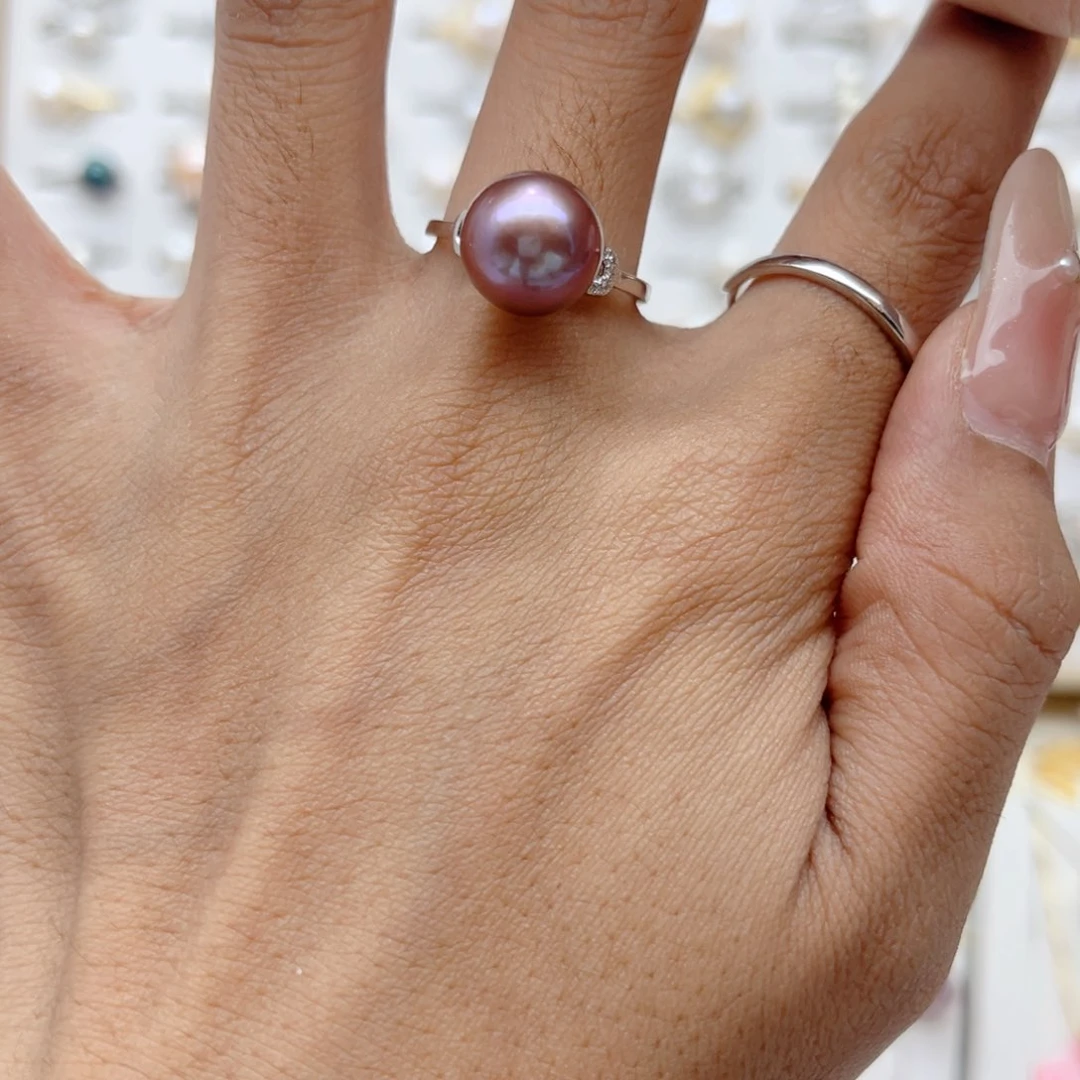 戒指合金淡水珍珠福****吉