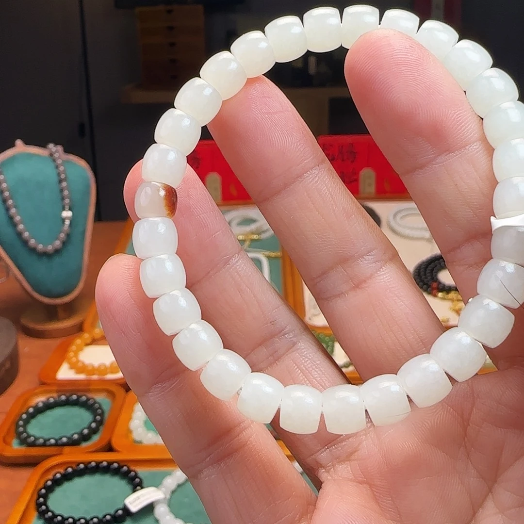 和田玉未镶嵌手链