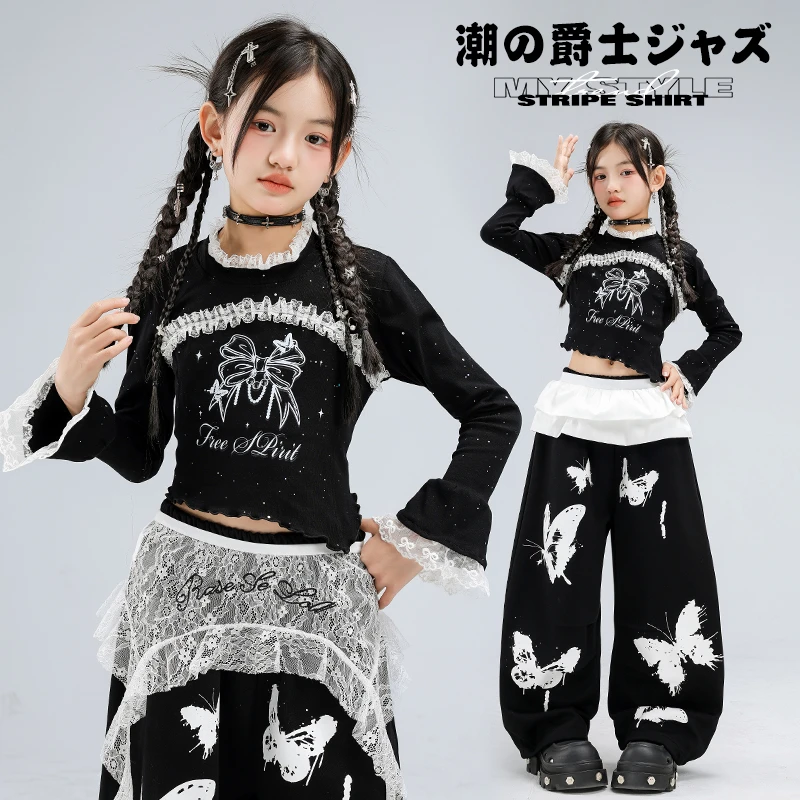 爵士舞女童服装潮酷时髦儿童街舞走秀潮服女团甜酷少儿爵士演出服