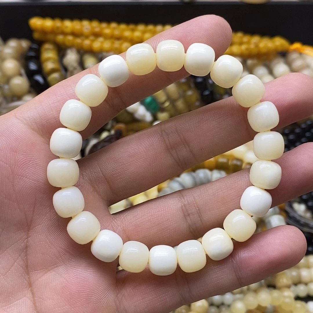 粉***瑞牛骨手串/手链精美人工养殖牛骨