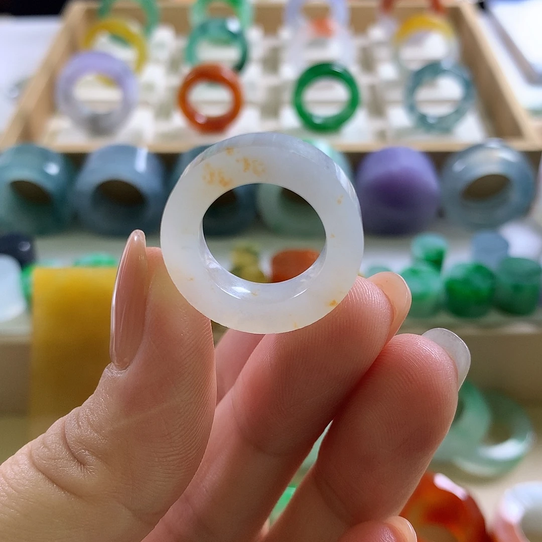 定制翡翠未镶嵌戒指翡翠戒指11/16