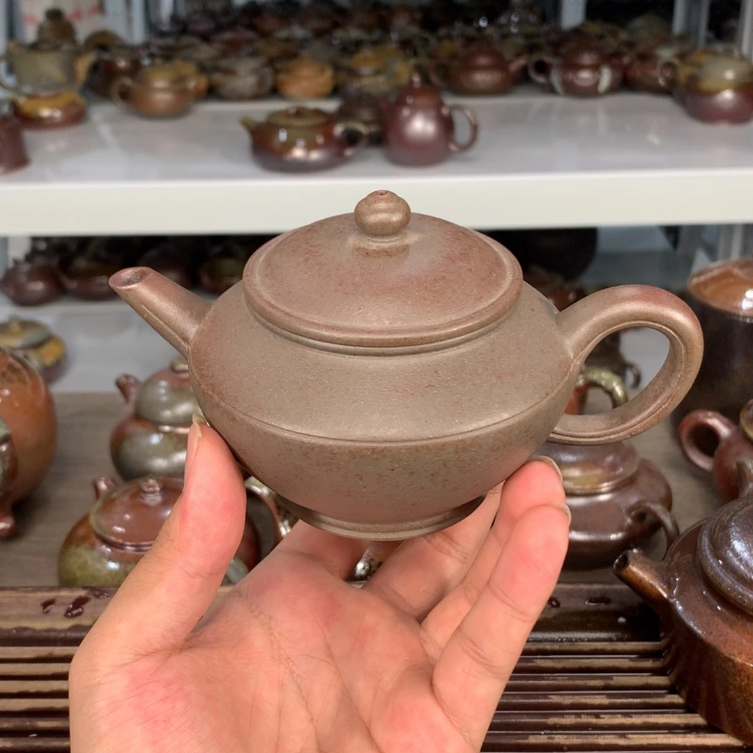 茶壶紫砂纯自然柴烧