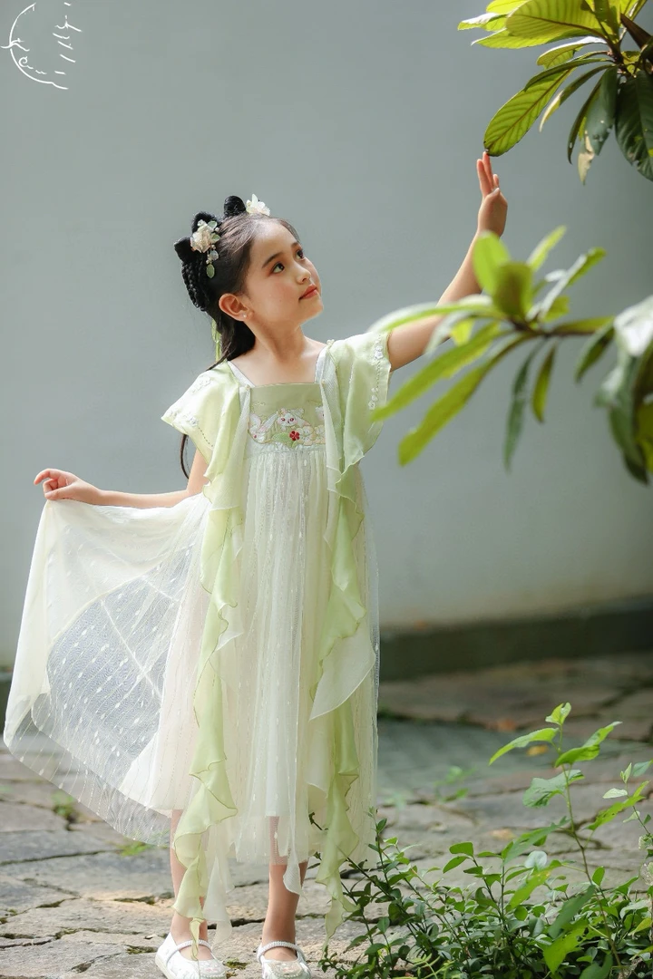 20503高端潮流时尚百搭休闲童装时尚汉服连衣裙C3-1-1