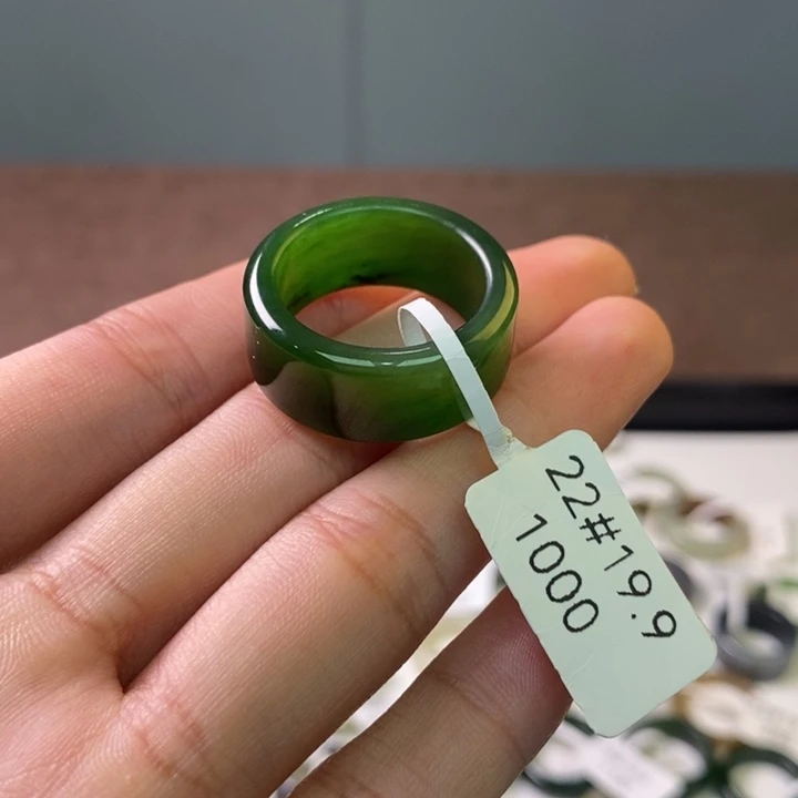 和田玉未镶嵌戒指