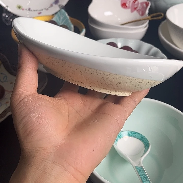 潜***迹双色鸭蛋碗陶瓷的
