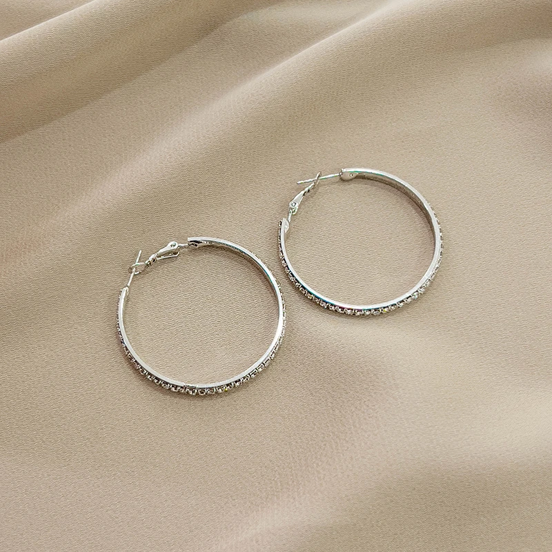 铜合金耳饰 气质轻奢百搭欧美小众大气个性经典圈圈N1560