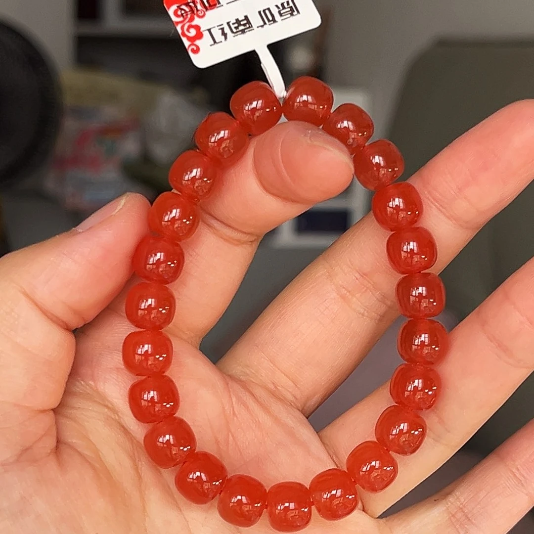 南红玛瑙原矿9mm未镶嵌