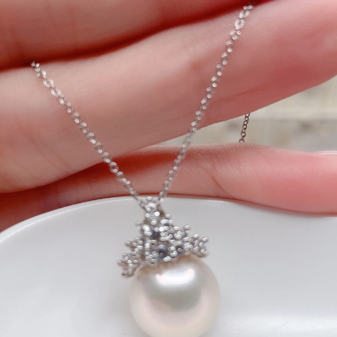 合金淡水珍珠吊坠(赠链)