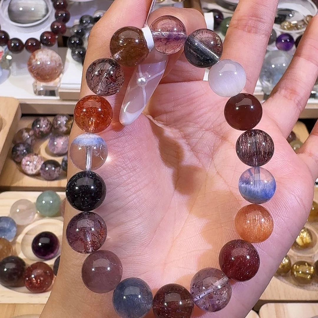 水晶手链未镶嵌天然水晶多宝手串2