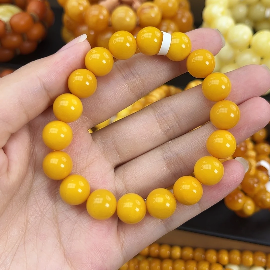未镶嵌琥珀手链蜜蜡