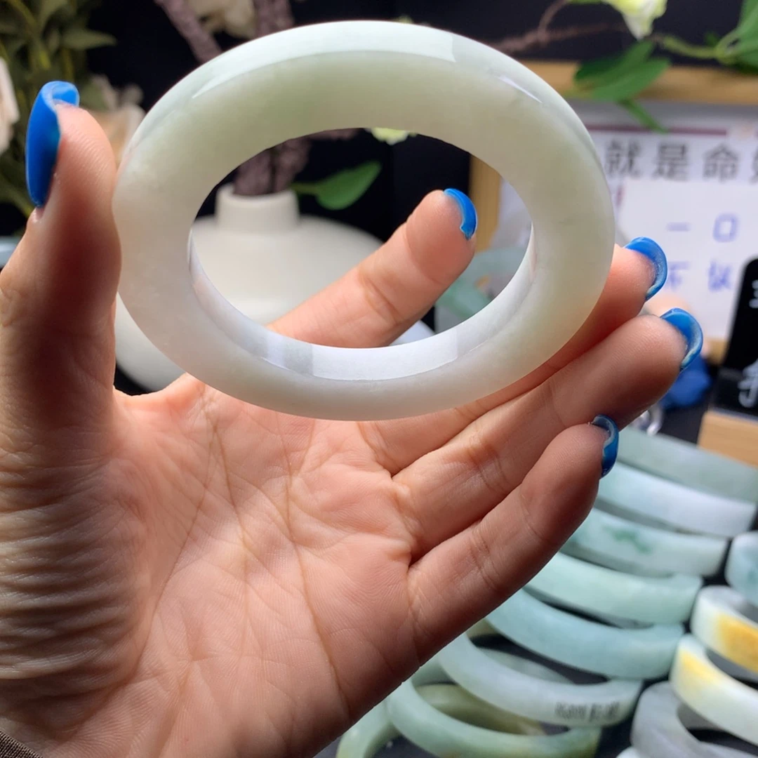 定制翡翠未镶嵌手镯51-58