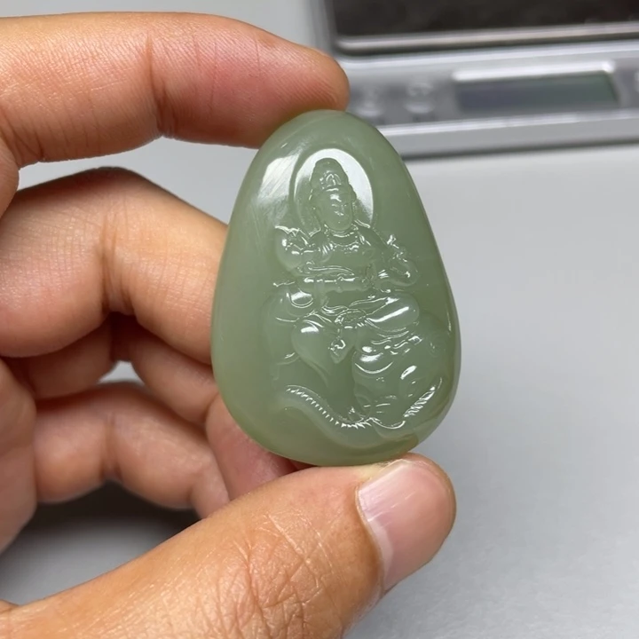 和田玉未镶嵌吊坠(不含链)用****4