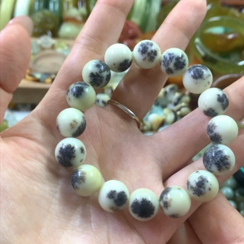 蛇纹石玉手串未镶嵌