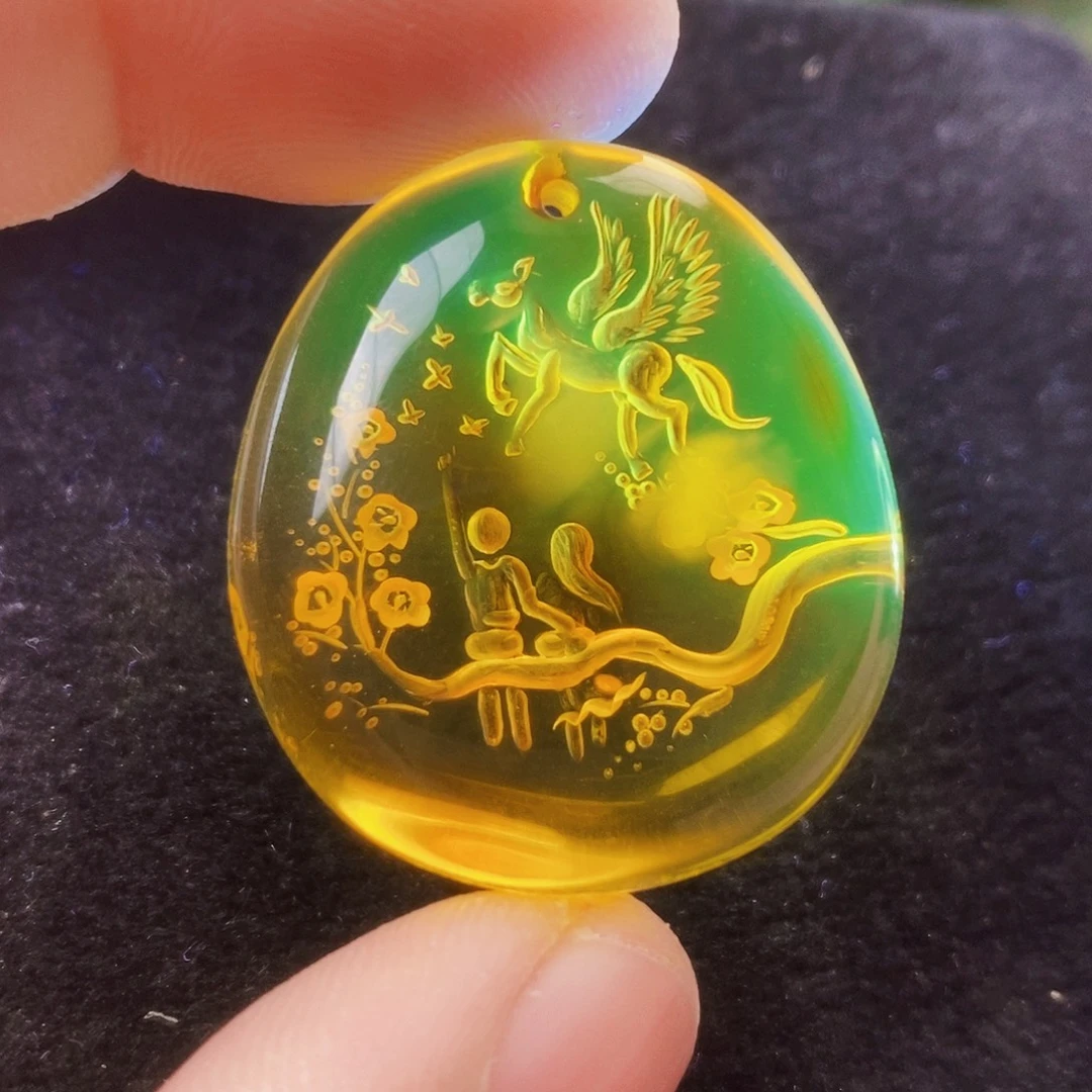 金珀未镶嵌吊坠(不含链)