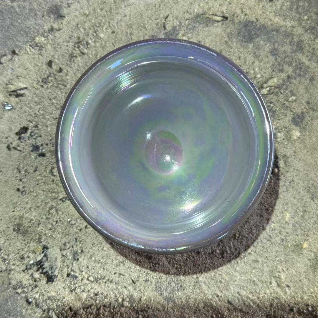 建窑建盏 七彩白贝