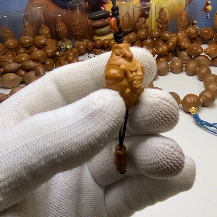 橄榄核手串/手链橄榄核雕刻马上有钱