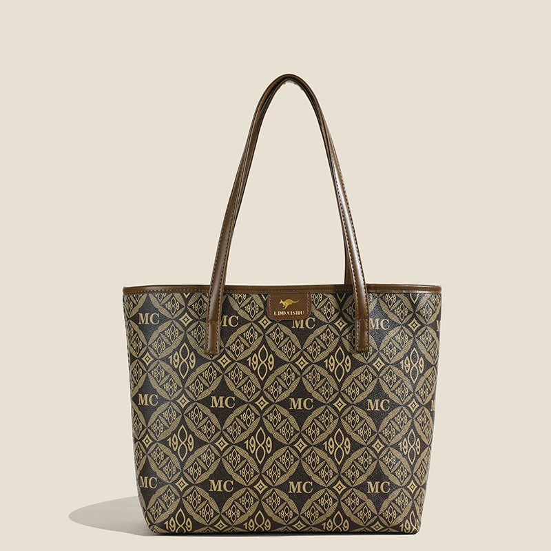 宽30cm高27cm厚11cm)高品质百搭单肩斜挎女包1989棕色