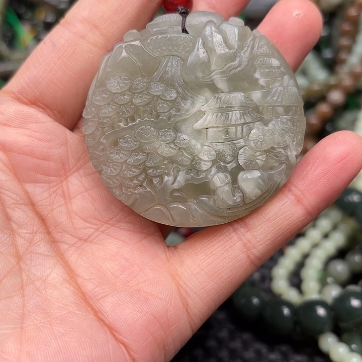 和田玉未镶嵌颈饰