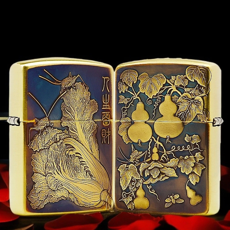 ZIPPO/之宝/人生百财黄铜盔甲正品打火机DY9902DK【凯亚】
