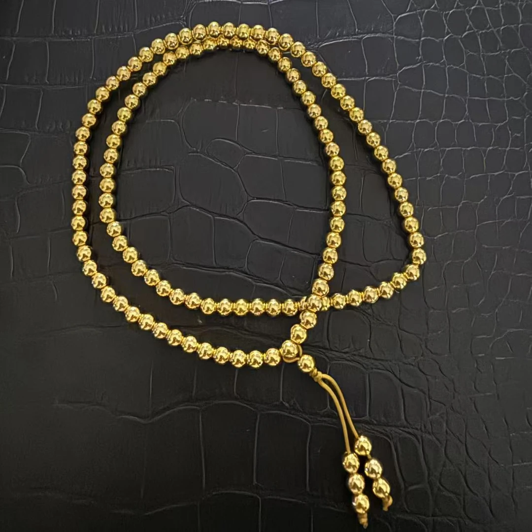 吊坠足银 收藏级轻奢气质简约精致黄色项链ys7209